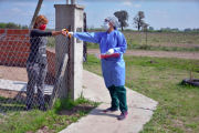Operativo contra el coronavirus en Villa Brown