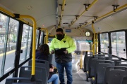 Continúan los controles de protocolos de Covid - 19 en el transporte público