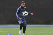Con Messi en el predio de Ezeiza, la selección se prepara para enfrentar a Ecuador
