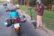 Detenido en la Panamericana por circular a 100 Km/h en monopatín