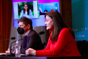 Kicillof junto a Fernández en presentación de plan contra la violencia de género