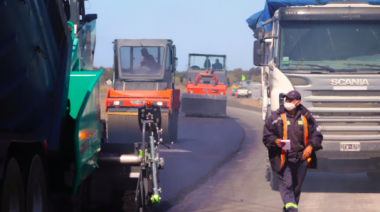 Cardozo de visita en los trabajos de la Ruta Interbalnearia