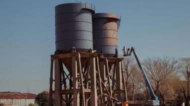 Trabajos de recuperación de los silos de Campana