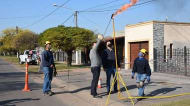 Nueve de Julio: inauguran una obra de gas que beneficiará a 210 familias
