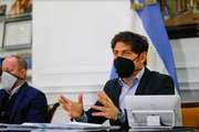 Cambio de agenda, Kicillof firmó convenios para obras viales y de agua