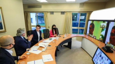 Alberto Fernández presentó el programa federal "Municipios de Pie"