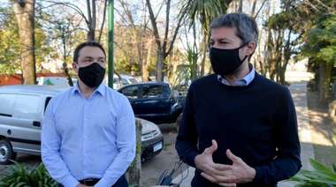 Florencio Varela: Watson y Lammens recorrieron el polideportivo municipal