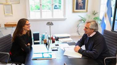 Fernández se reunió con la ministra de las Mujeres, Géneros y Diversidad