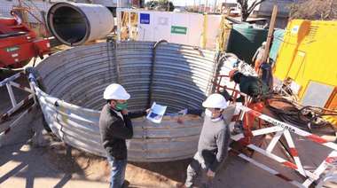 Esteban Echeverría: Avanza la construcción del colector cloacal primario de El Jagüel
