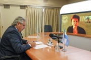 Fernández mantuvo un diálogo con la titular del FMI