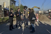 En Escobar y Mercedes, Simone recorrió obras con De Pedro, Arroyo y Katopodis