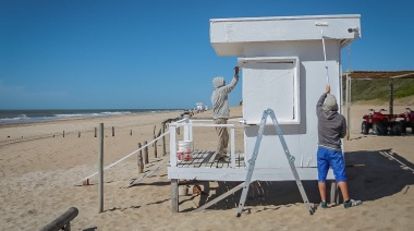 Pinamar trabaja en la mejora de las casillas de guardavidas
