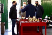 Grindetti visitó una Pyme y se reunió con dirigentes PRO
