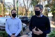 Florencio Varela: Watson y Lammens recorrieron el polideportivo municipal