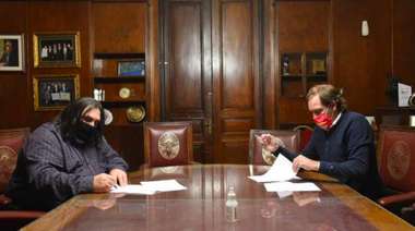 Garro y Baradel firman convenio por Coronavirus: utilizarán sede de SUTEBA para recibir pacientes leves