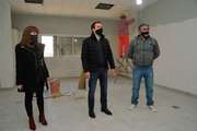 Watson visitó obras en la EEP Nº50 de Villa Hudson