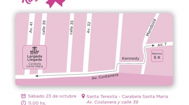 Este sábado realizarán la 4ª edición de la correcaminata por la concientización del Cáncer de Mama