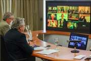 Alberto Fernández reunido con presidentes del Mercosur