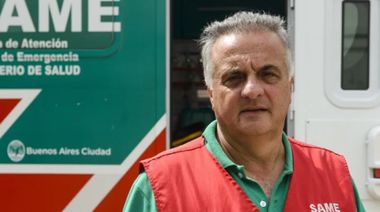 El director del SAME porteño sufrió heridas leves durante un choque en el centro porteño