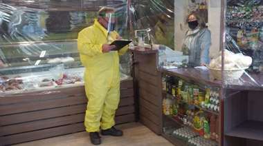 Controlan que comercios de Campana cumplan los protocolos de bioseguridad