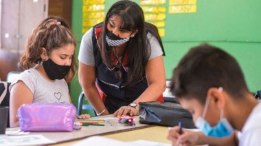 A partir del lunes ya no será obligatorio el uso de barbijo al aire libre en escuelas bonaerenses