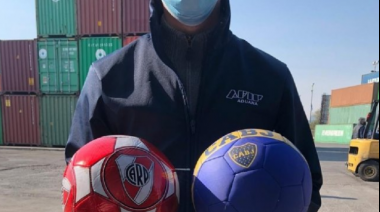 La AFA, Boca y River acordaron con la Aduana donar indumentaria incautada por el organismo