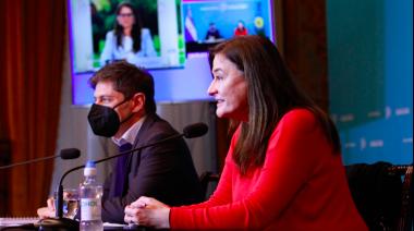 Kicillof junto a Fernández en presentación de plan contra la violencia de género
