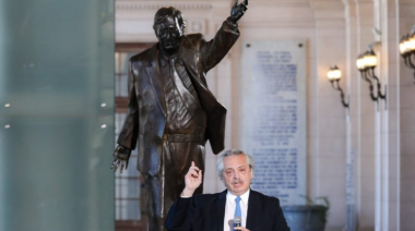 Alberto Fernández realizó su homenaje a Néstor Kirchner en el CCK