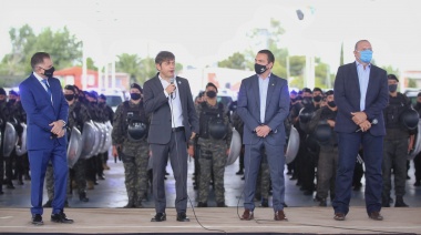 Kicillof, Berni y Watson pusieron en funcionamiento nuevos patrulleros