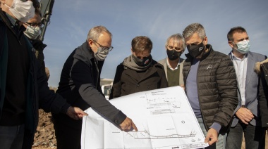 Kicillof recorrió obras en Hurlingham y Tres de Febrero