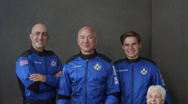Jeff Bezos viajó al espacio 