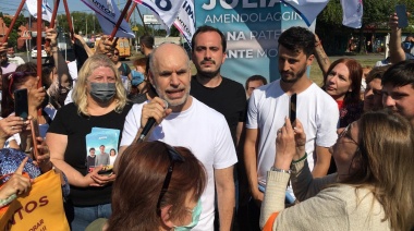 Horacio Rodríguez Larreta acompañó al candidato a concejal Julián Amendolaggine 