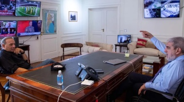 Berni se reunió con Aníbal Fernández por el desembarco de las fuerzas federales en medio de una tormenta política