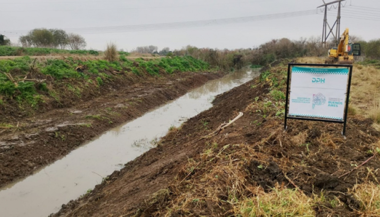 La Provincia ejecuta obras hidráulicas en Berazategui y Quilmes para prevenir inundaciones