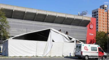 Vuelve el fútbol y desmontaron el hospital de campaña instalado en la cancha de Estudiantes