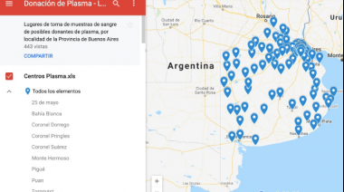Provincia suma herramientas para facilitar la donación de plasma