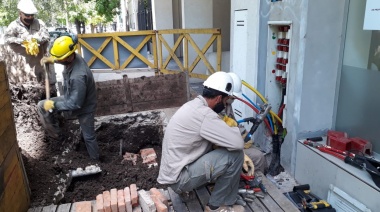 Edelap instaló nuevas redes eléctricas en la zona de 3 a 7 y de 36 a 40