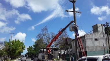 Edelap amplió la potencia instalada en la red eléctrica de Hernández