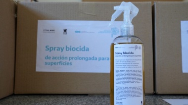 Se llevó a cabo la primera entrega del spray anti covid