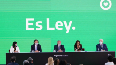 Alberto Fernández: "Estoy muy feliz de estar poniéndole fin al patriarcado"
