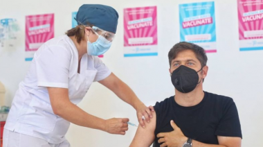 Axel Kicillof recibió la segunda dosis de la vacuna Sputnik V contra el coronavirus