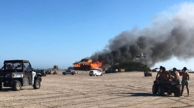 Un incendio destruyó un parador ubicado en la zona norte