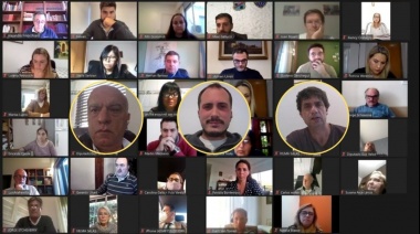Zoom de candidatos de la tercera con Grindetti y Lacunza
