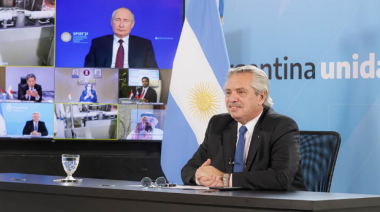 Alberto Fernández y Vladimir Putin el inicio de la producción en Argentina de la vacuna Sputnik V