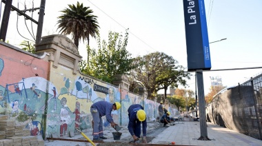 Avanza la obra en la zona de la Estación de Trenes e informan cortes en la circulación