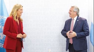 Alberto Fernández se reunió con la reina Máxima y el primer ministro de Canadá