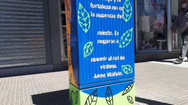 Intervinieron artísticamente los buzones de la Usina e invitan a reflexionar sobre la discapacidad
