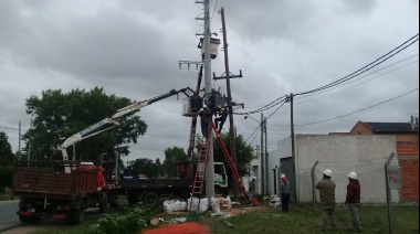 EDELAP aumentó la capacidad de su red eléctrica en Los Hornos