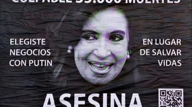 Alberto Fernández repudió el cartel que tildaba de "asesina" a la vicepresidenta