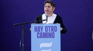 Kicillof con “la campaña al hombro”